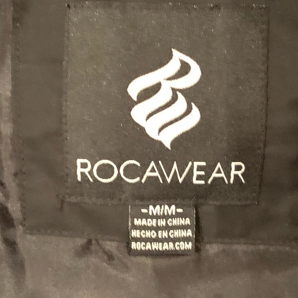 Veste Rocawear Femme Noir Taille M - Double Fermeture éclair, Dorée, Très Bon état